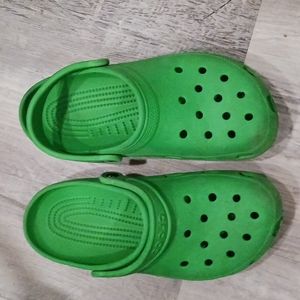Grass green Crocs
